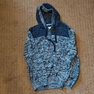 Men's Blue Hooded Sweater